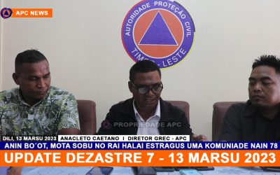 Atualizasaun Dadus Dezastre 7 – 13 Marsu 2023, Uma 78 Hetan Estragus