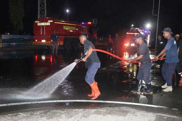 KORPU BOMBEIROS HAHÚ HALO LIMPEZA ESTRADA DIRESAUN PALÁSIU GOVERNU TO’O AEROPORTU