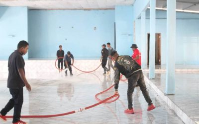 BOMBEROS MUNISíPIU ERMERA HALA’O LIMPEZA HO FASE SALAUN IGREJA IHA GLENO