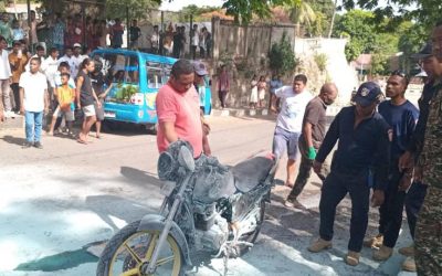 KORPU BOMBEIROS BAUCAU HALO INTERVENSAUN ASIDENTE TRÁFIKA IHA VILA ANTIGA